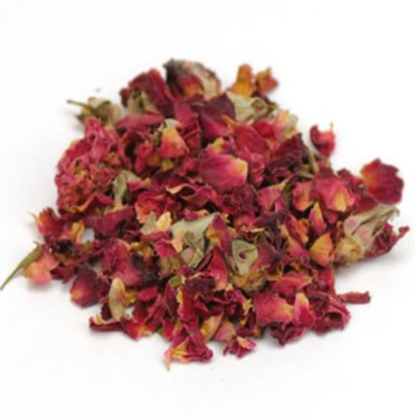 Organic Red Rose Buds And Petals
